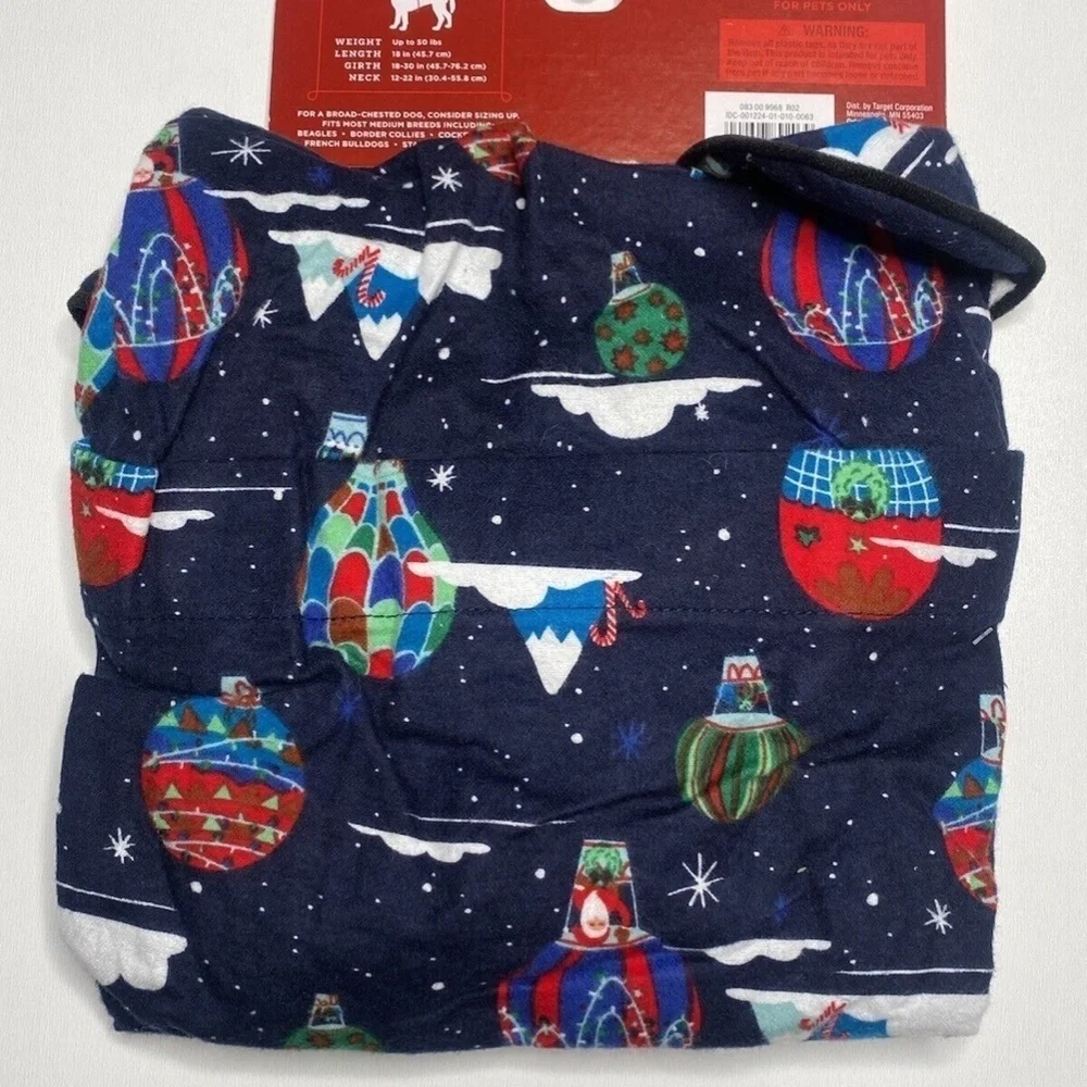 Target Wondershop Christmas Dog Pajamas Size Medium